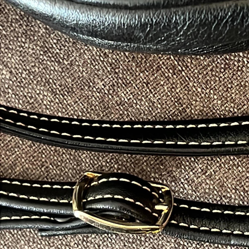 CHRISTIAN DIOR RARE VTG ROUND Leather Crossbody Black Leather - Picture 4 of 16